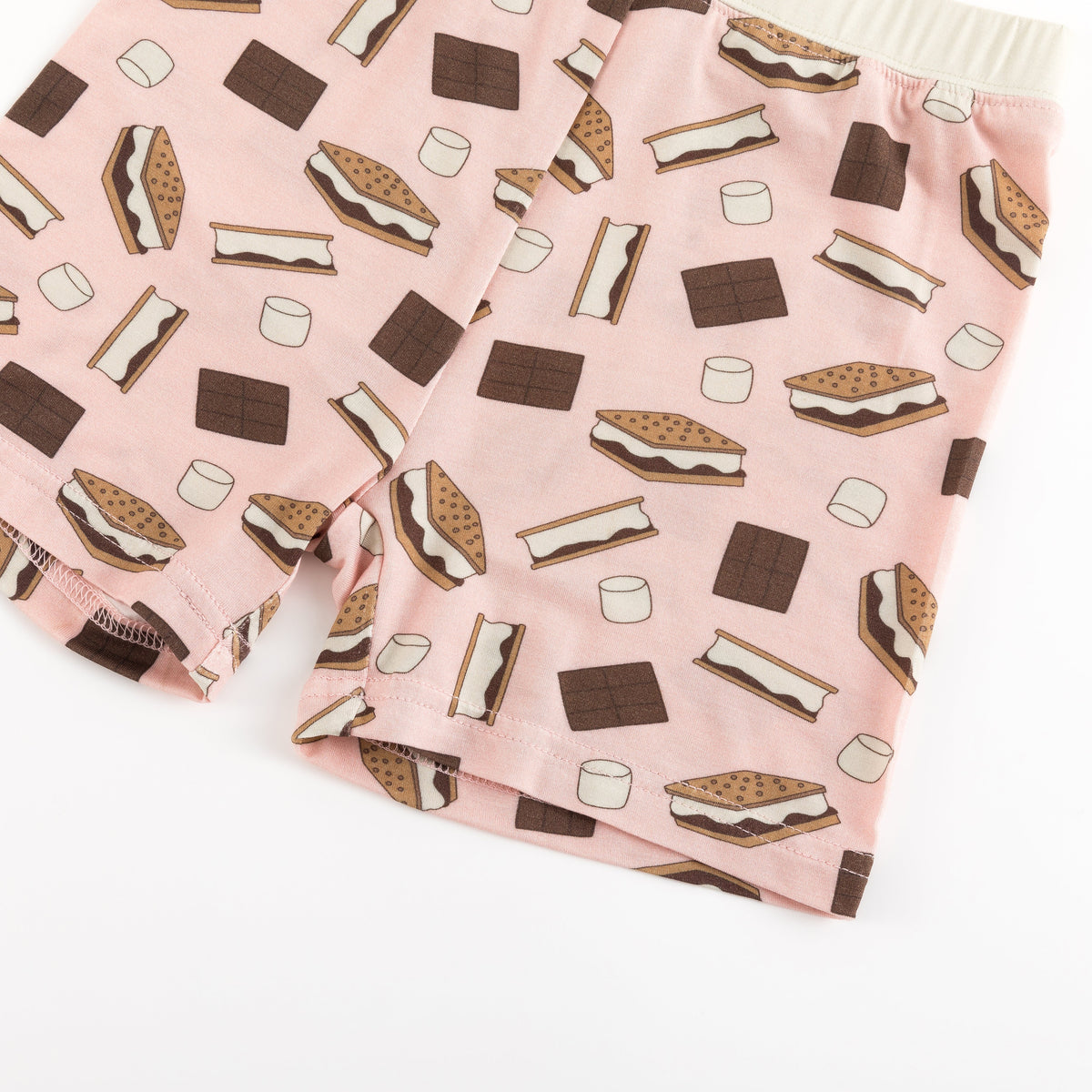 Three Little Tots S'more to Love Short PJ Set - Pink, extra product detail