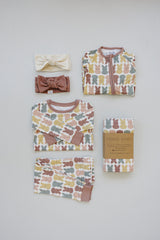 Three Little Tots Dusty Rose Peep Bamboo Cozy Set, extra product detail