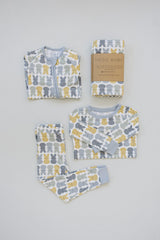Three Little Tots Dusty Blue Peep Bamboo Cozy Set, extra product detail