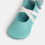 Turquoise Flutterby Ballet Slipper Baby Shoe