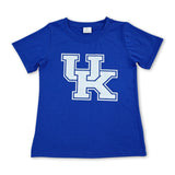 Short sleeves blue U K kids boys team shirt
