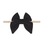 Three Little Tots Baby Bow Headband, in Black
