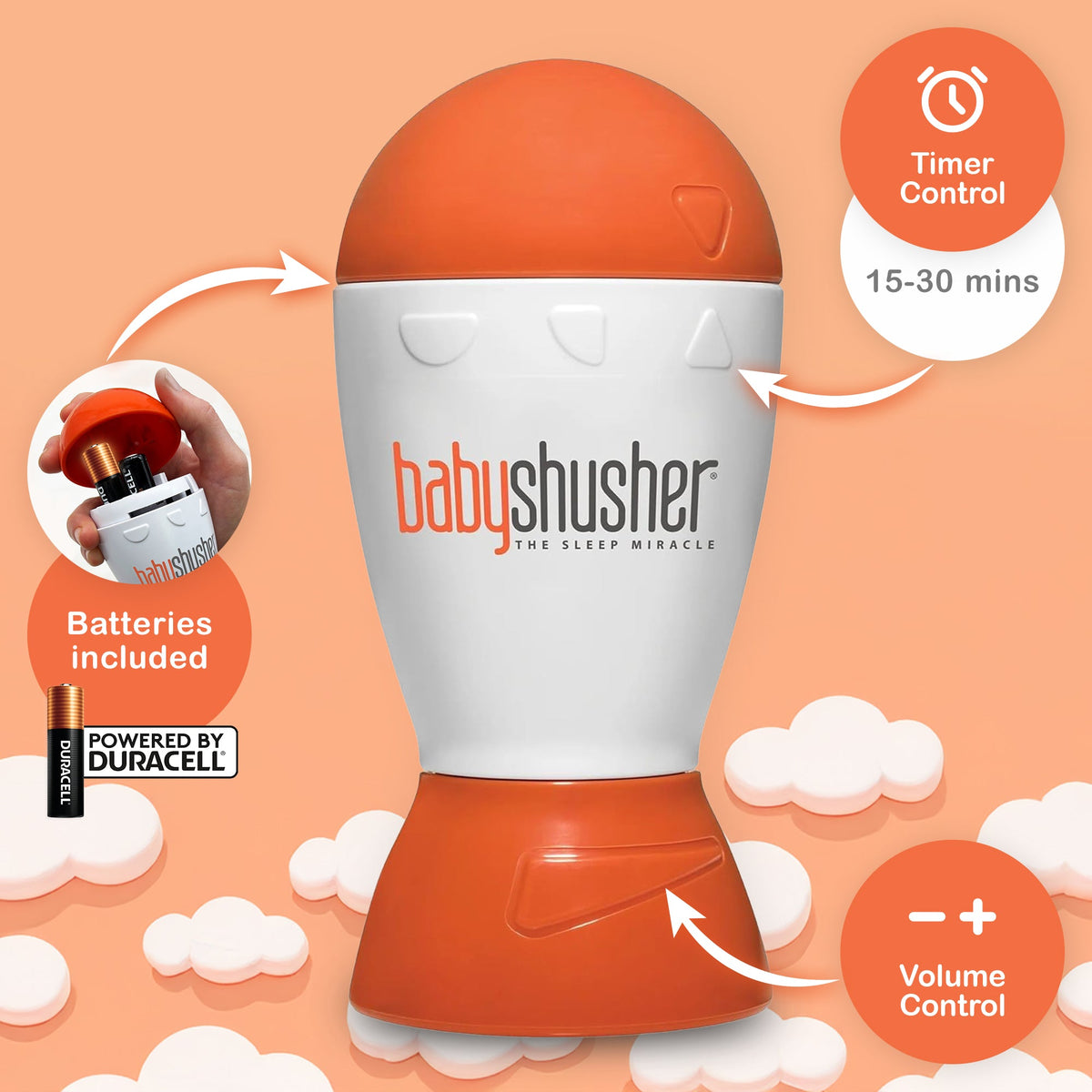 Three Little Tots Baby Shusher Sound Machine 3-Pack, alternate angle