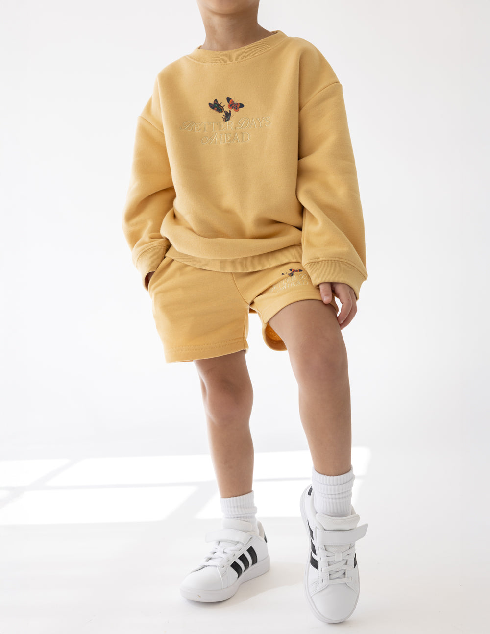 Three Little Tots Better Days Butterfly Kids Crewneck, supplementary photo