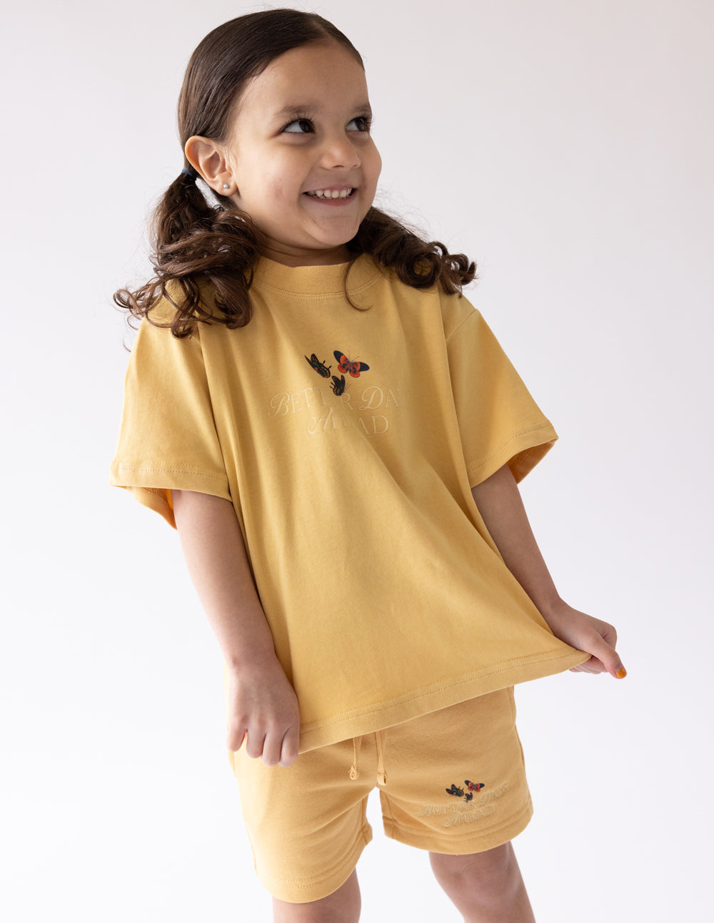 Three Little Tots Better Days Butterfly Kids Tee, additional product photo