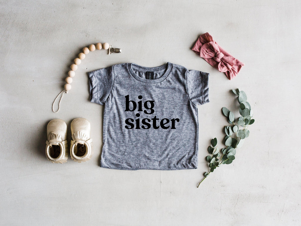Big Sister Modern Baby and Kids Tee