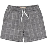 Black Grid Swim Shorts