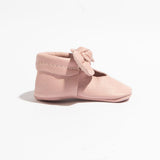 Blush Knotted Bow Baby Shoe
