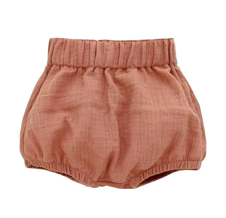 Three Little Tots Blush Muslin Cotton Bloomers
