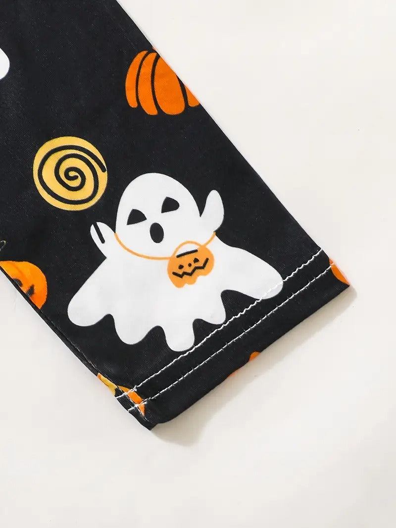 Three Little Tots Boo-tiful Ghost and Pumpkin Halloween Dress, supplementary photo