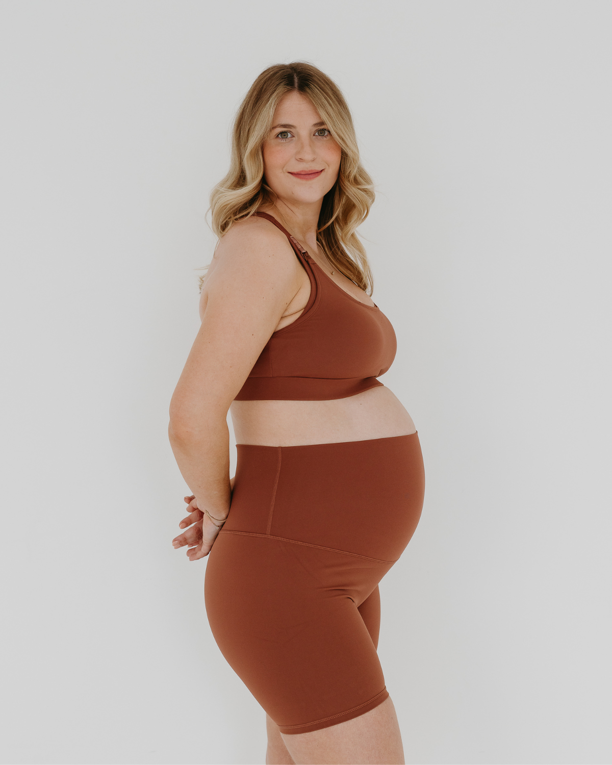AXK CORE Maternity Bike Short - Brown
