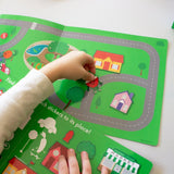 Avi's Adventures In The City Reusable Sticker Book + Marker Set (ages 3+)
