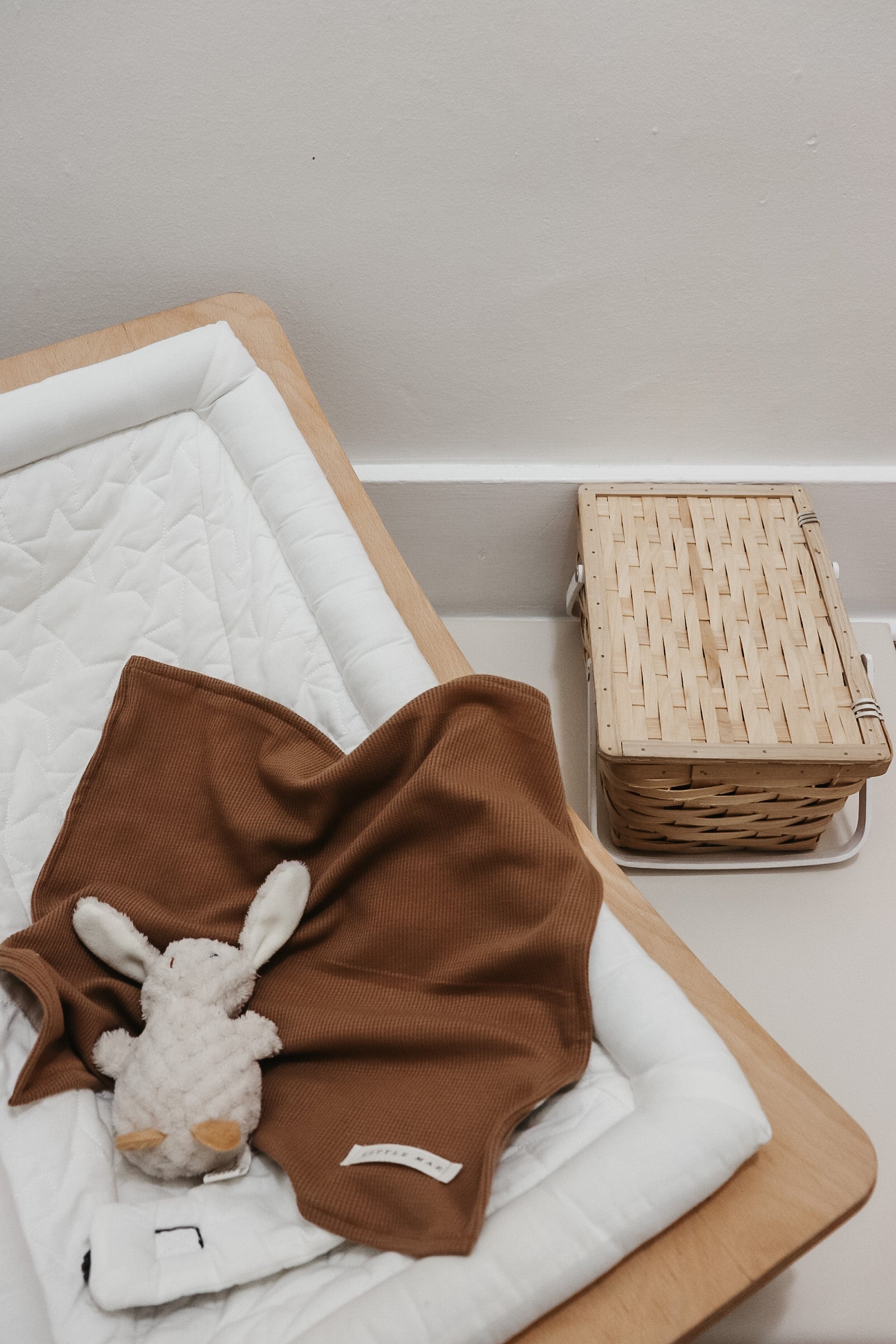 Caramel Waffle Knit Blanket