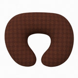 Brown Diamond Ruffle Nursing Pillow Cover