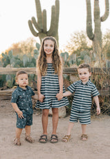 Three Little Tots Stripe Linen Button Up Shirt, extra product detail