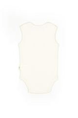 Ecru Bunny Sleeveless Organic Bodysuit