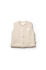 Organic Polka Dot Sherpa Baby Vest