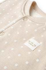 Organic Polka Dot Sherpa Baby Vest