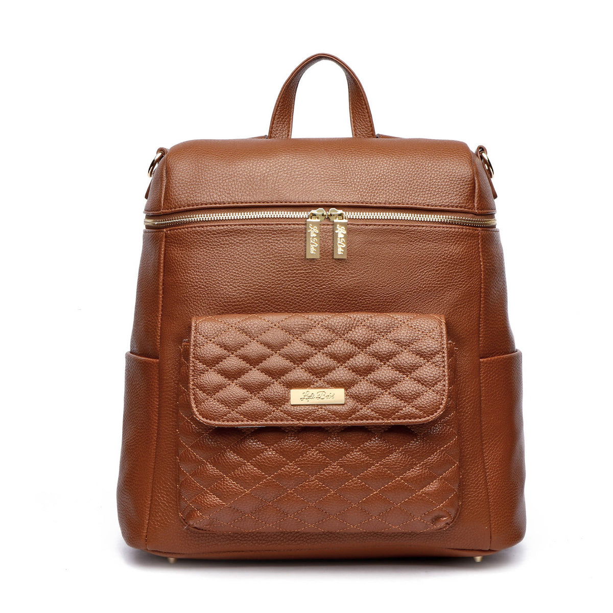 Three Little Tots Signature Diaper Bag Caramel