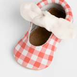 Picnic Table Knotted Bow Baby Shoe