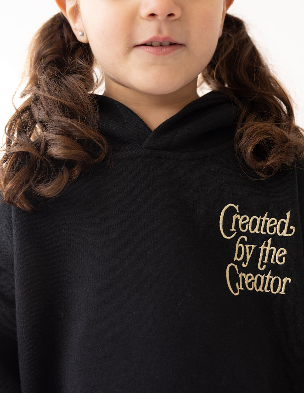 Three Little Tots Created by the Creator Kids Hoodie, additional product photo