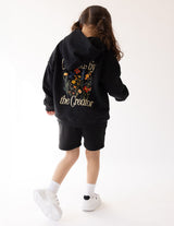 Three Little Tots Created by the Creator Kids Hoodie, alternate angle
