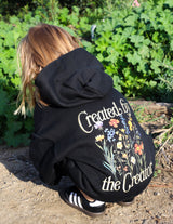 Three Little Tots Created by the Creator Kids Hoodie, extra product detail