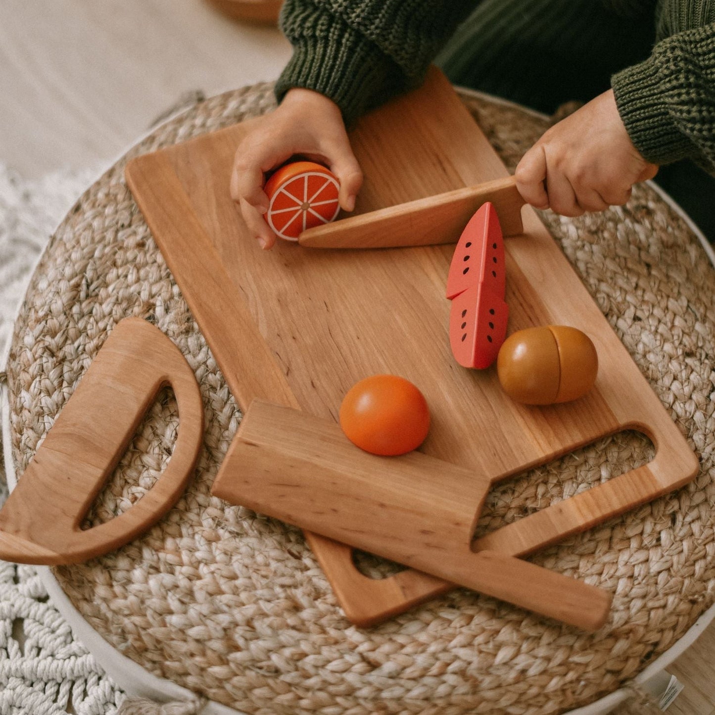 Safe Cutting Board and Knives