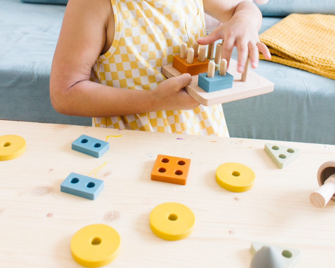 Three Little Tots Montessori Shape Puzzle Toy Lytl, another angle