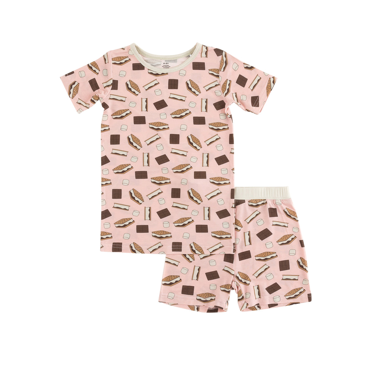 Three Little Tots S'more to Love Short PJ Set - Pink, additional product photo