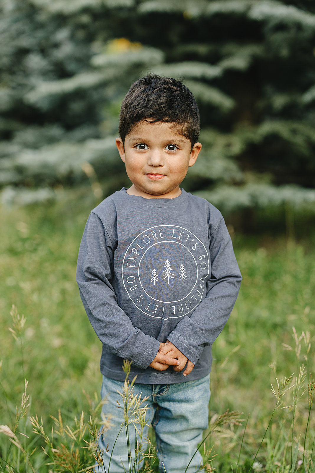 Explore Long Sleeve Cotton Tee