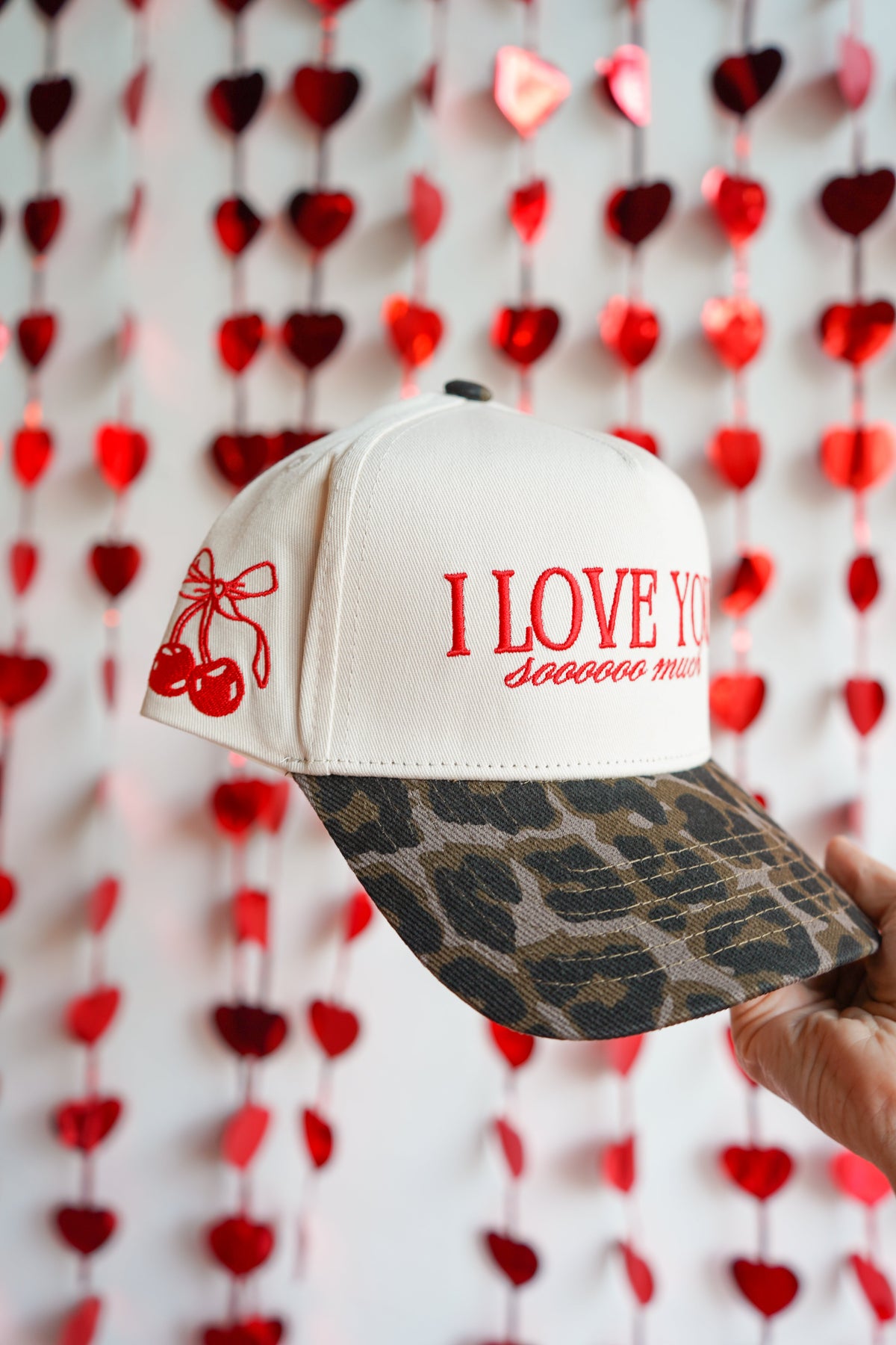 Three Little Tots I Love You Sooooo Much - Leopard Vintage Hat, additional product photo