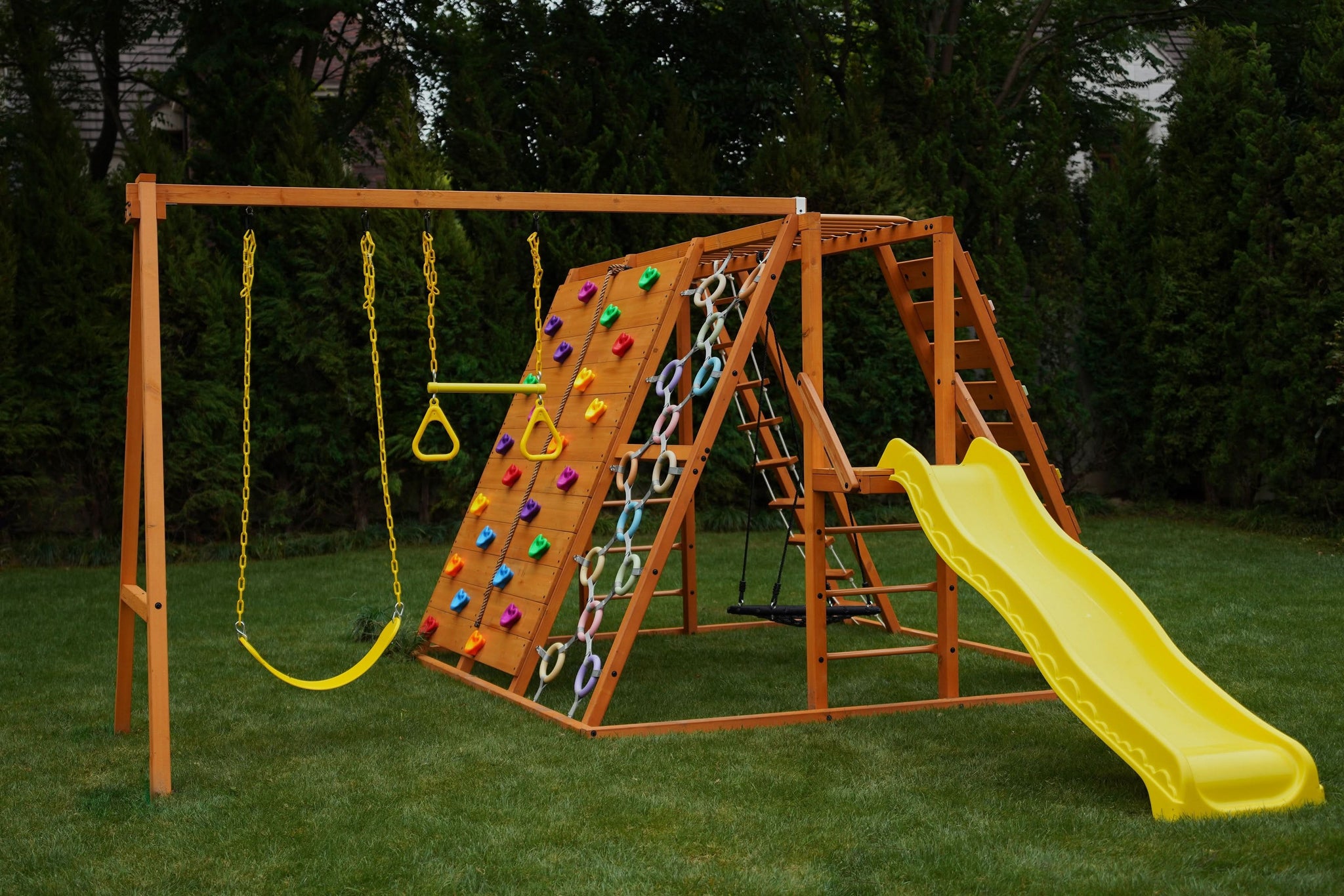 Three Little Tots Sycamore Outdoor Sensory Swing Set and Jungle Gym