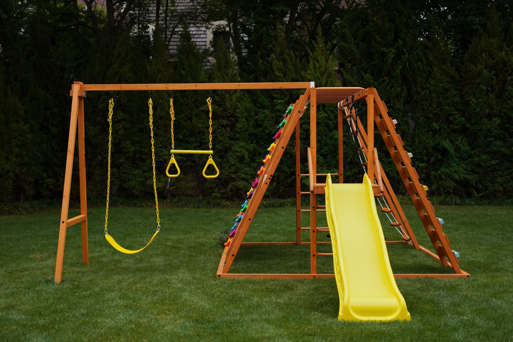 Three Little Tots Sycamore Outdoor Sensory Swing Set and Jungle Gym, additional view