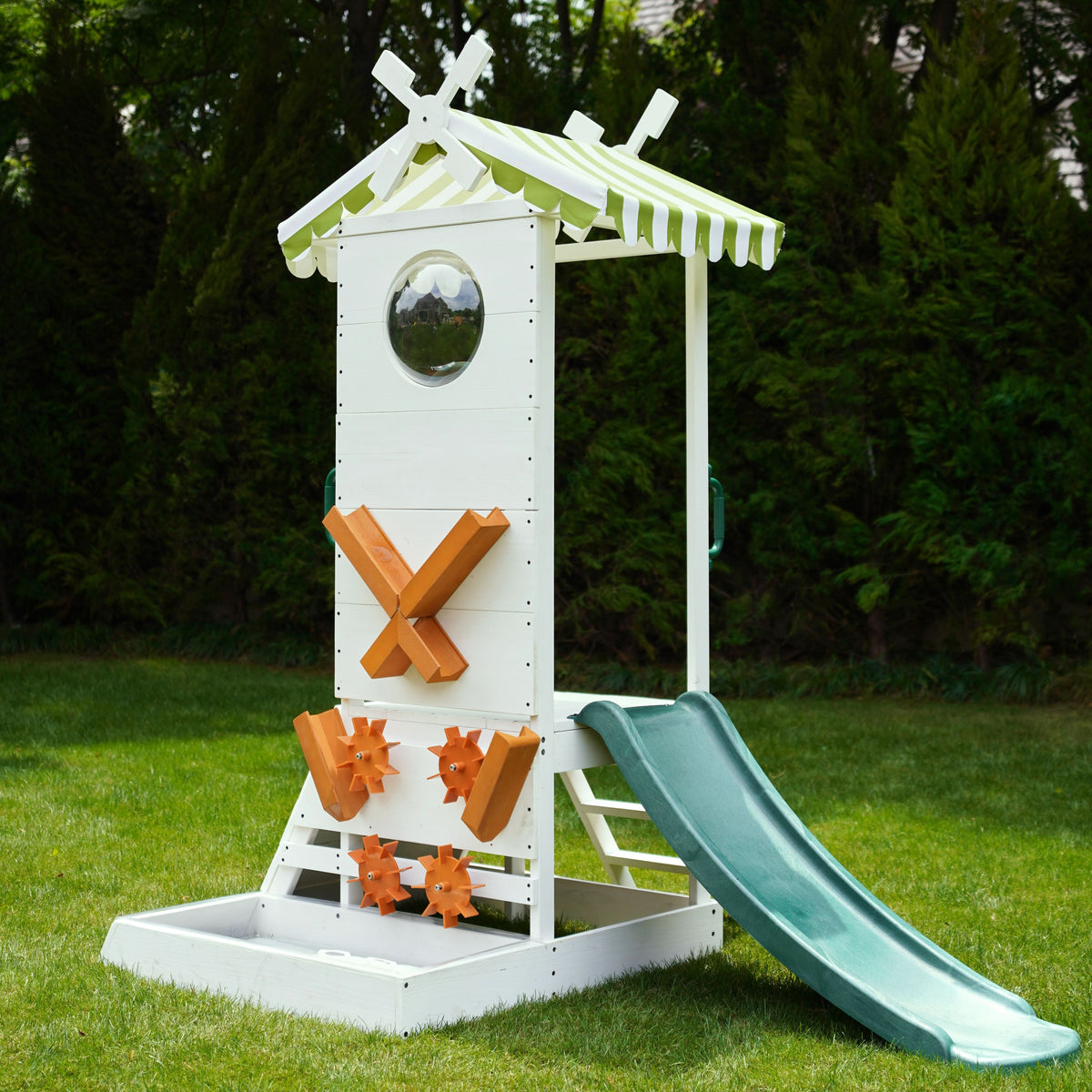 Three Little Tots Aloe Outdoor Mini Playset for Toddlers Water Slide and Backyard Fun, additional product photo