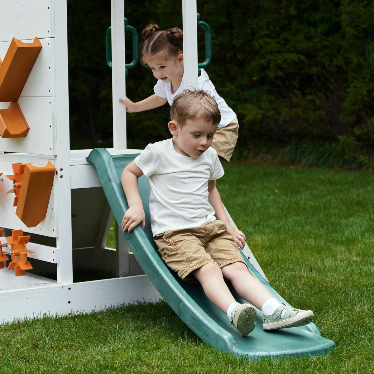 Three Little Tots Aloe Outdoor Mini Playset for Toddlers Water Slide and Backyard Fun, additional view