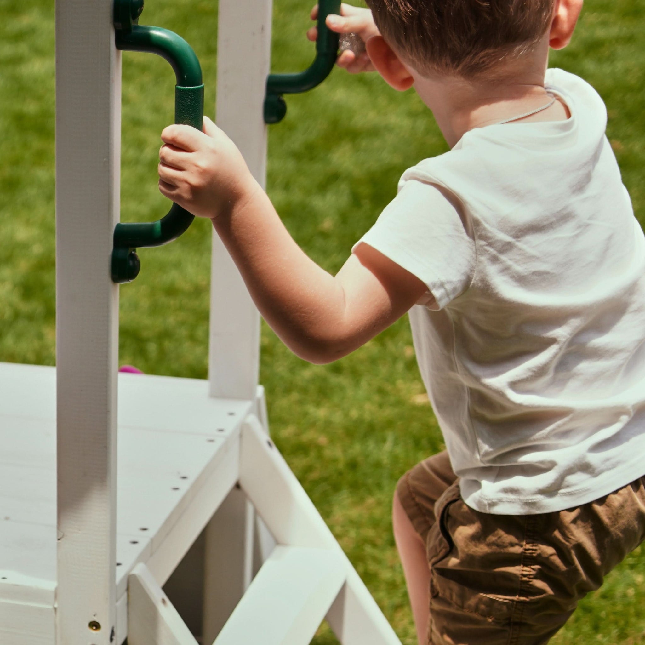 Three Little Tots Aloe Outdoor Mini Playset for Toddlers Water Slide and Backyard Fun, third additional photo