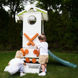 Three Little Tots Aloe Outdoor Mini Playset for Toddlers Water Slide and Backyard Fun