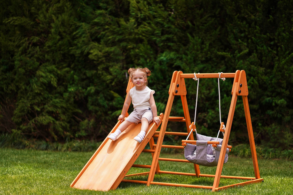 Three Little Tots Juniper Folding Indoor and Outdoor Playset Wooden Climber for Toddlers, extra product detail