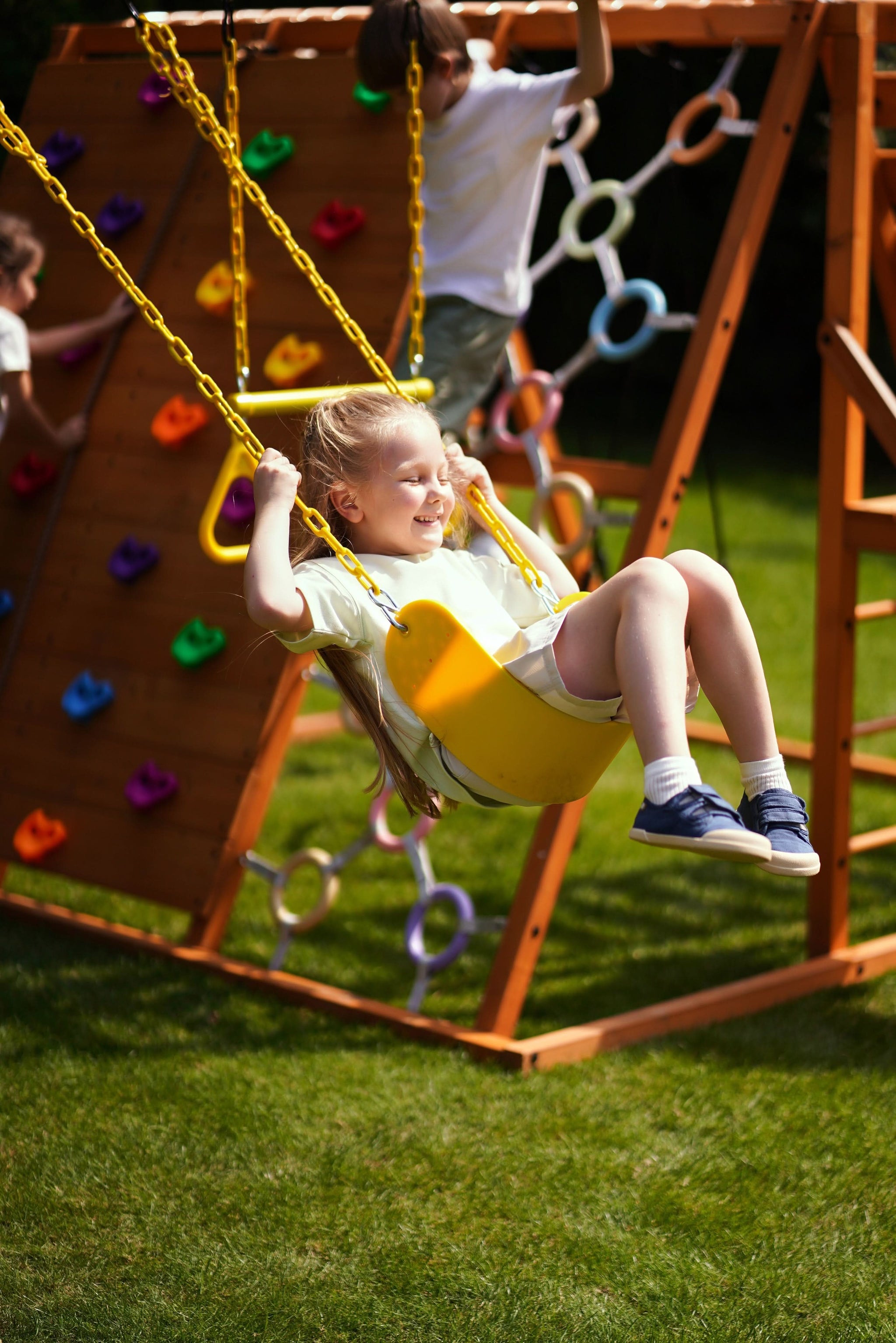 Three Little Tots Sycamore Outdoor Sensory Swing Set and Jungle Gym, fifth additional photo