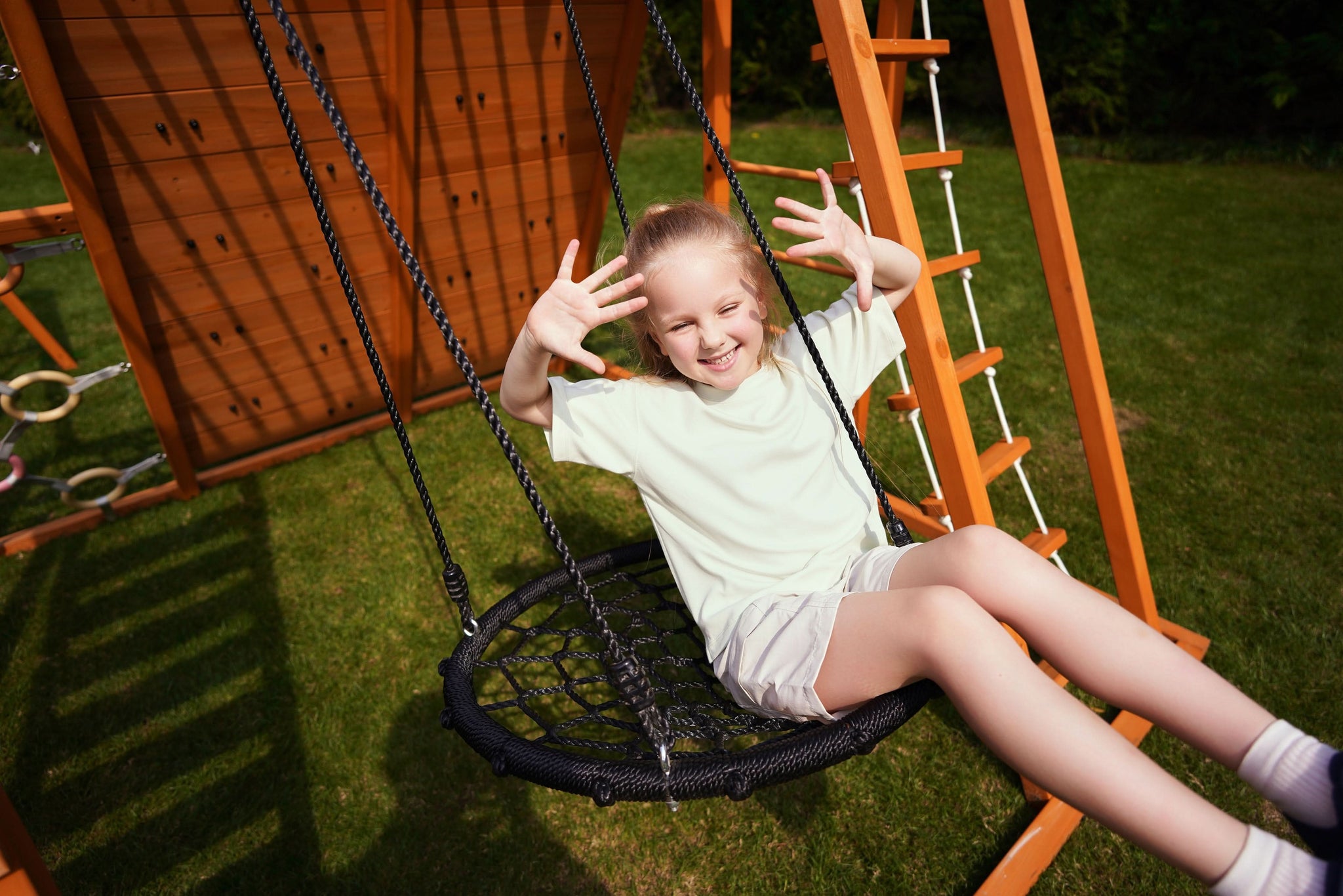 Three Little Tots Sycamore Outdoor Sensory Swing Set and Jungle Gym, tenth additional photo