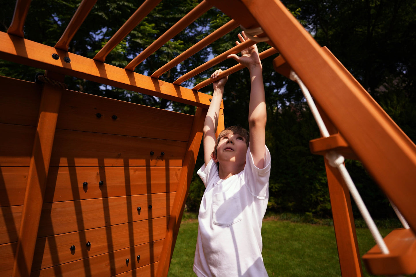 Three Little Tots Sycamore Outdoor Sensory Swing Set and Jungle Gym, additional product photo