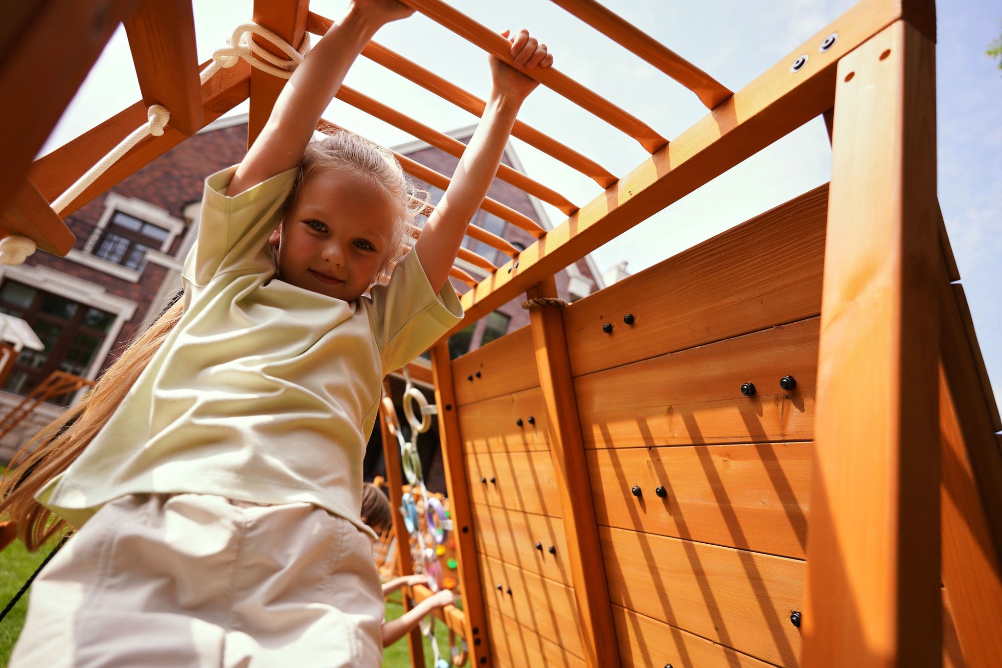 Three Little Tots Sycamore Outdoor Sensory Swing Set and Jungle Gym, additional product photo