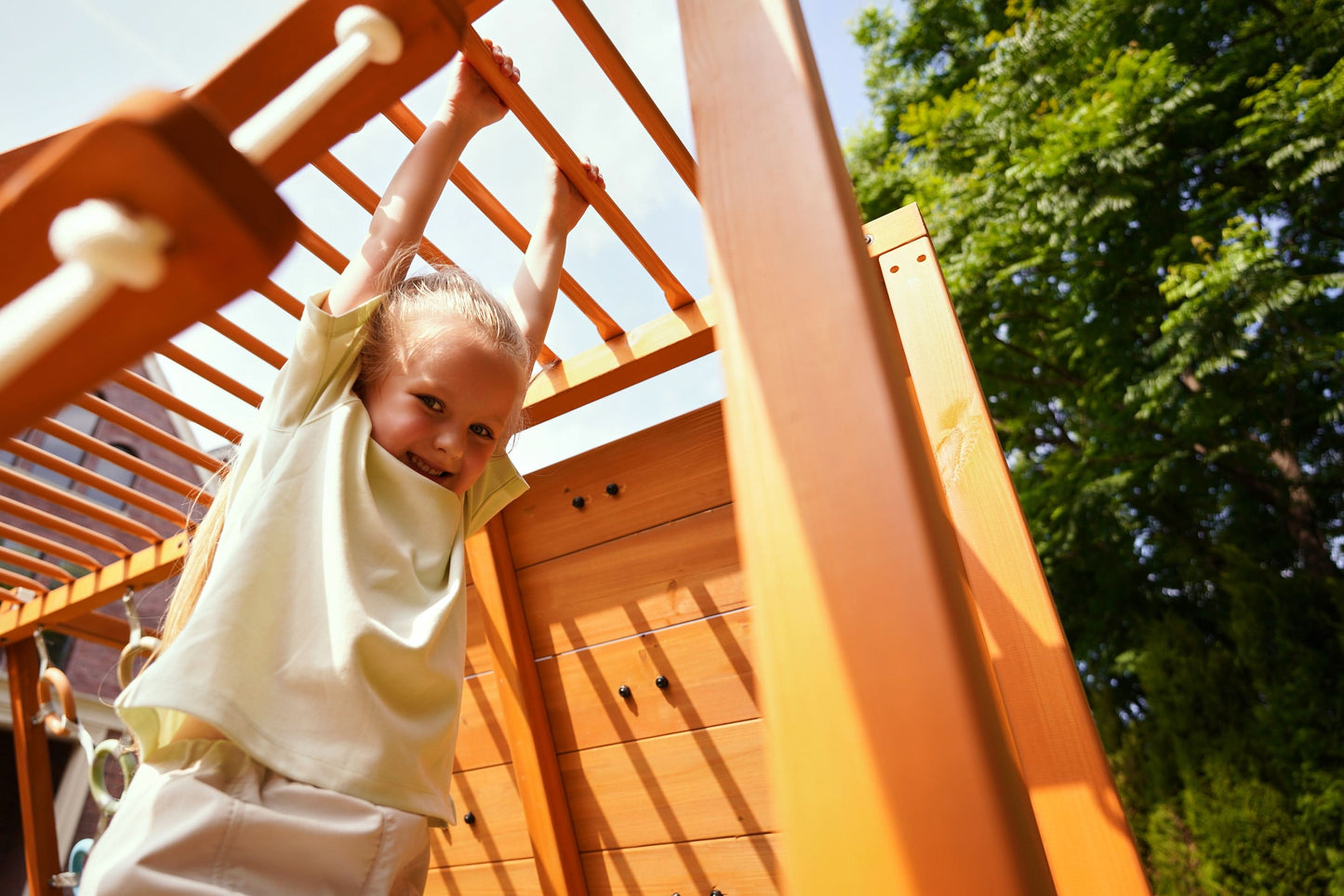 Three Little Tots Sycamore Outdoor Sensory Swing Set and Jungle Gym, additional product photo