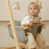Three Little Tots Baby Swing for indoor Playsets, in Gray