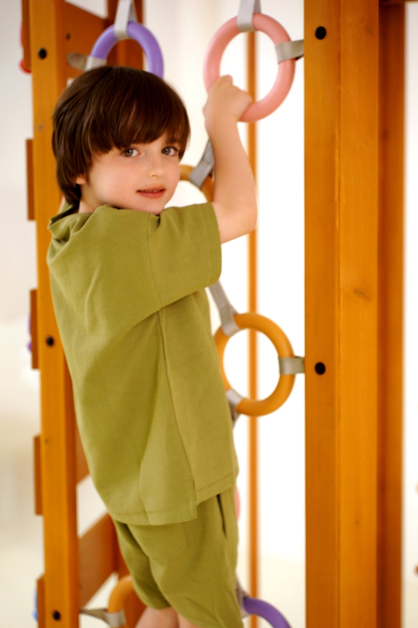 Three Little Tots Hawthorn XL Octagon Outdoor Jungle Gym - White, second additional photo