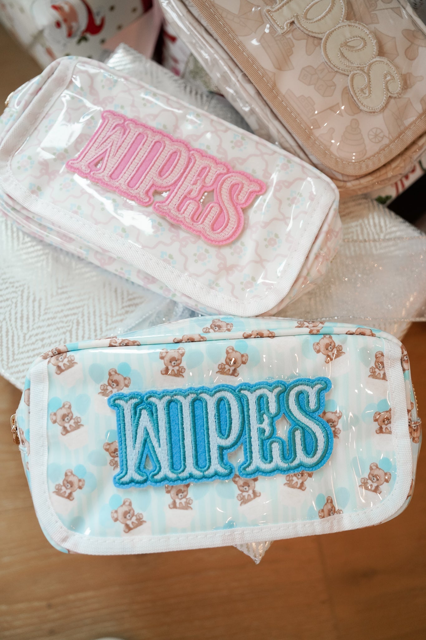 Three Little Tots Wipes Pouch - Clear Coat Bag, supplementary photo
