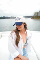 Lake it Easy - Navy Vintage Trucker Hat