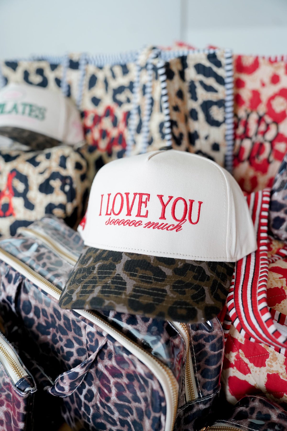 Three Little Tots I Love You Sooooo Much - Leopard Vintage Hat, supplementary photo