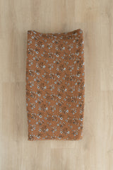 Vintage Floral Muslin Changing Pad Cover